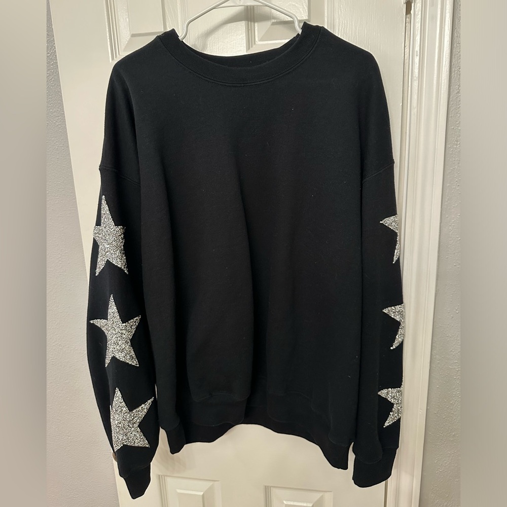 LF Stores Black Star Patch Sweatshirt
